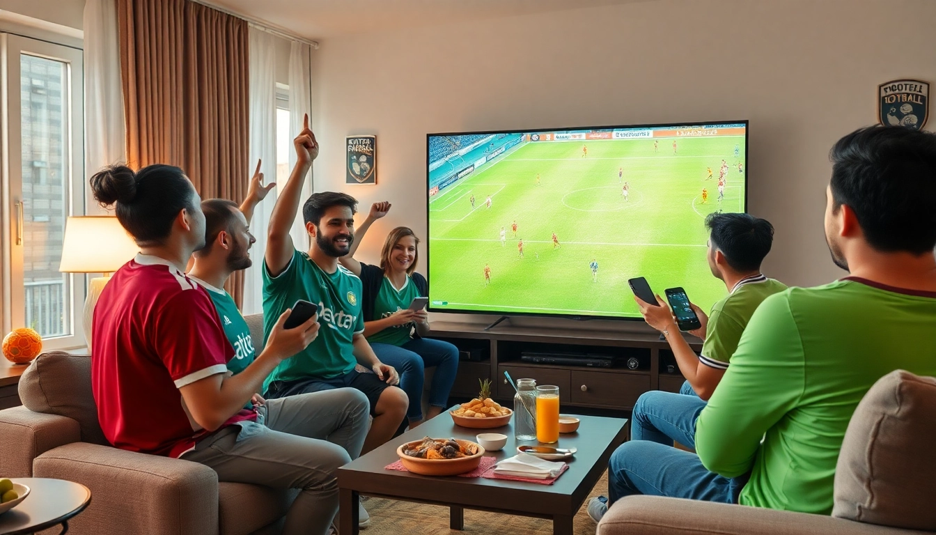 Cakhia TV brings football fans together in a lively viewing party atmosphere