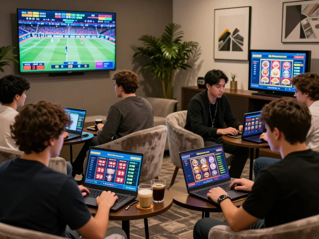 Engaged players exploring betting options on https://789win.ru.com/, enjoying a premium gaming atmosphere.